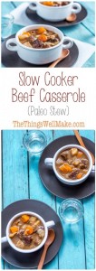 One of the best comfort foods, this slow cooker beef casserole, or paleo stew, is very easy to make, filling, and very nourishing. What better way is there to warm up on a cold winter's day?