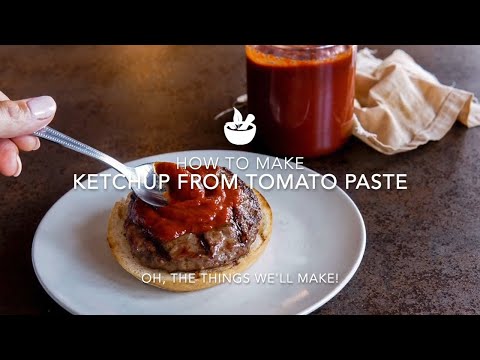 How to Make Ketchup with Tomato Paste | Heinz Copycat Recipe (No Refined Sugar!)