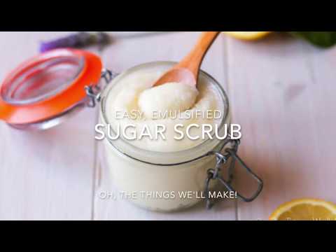 Easy Emulsified Sugar Scrub