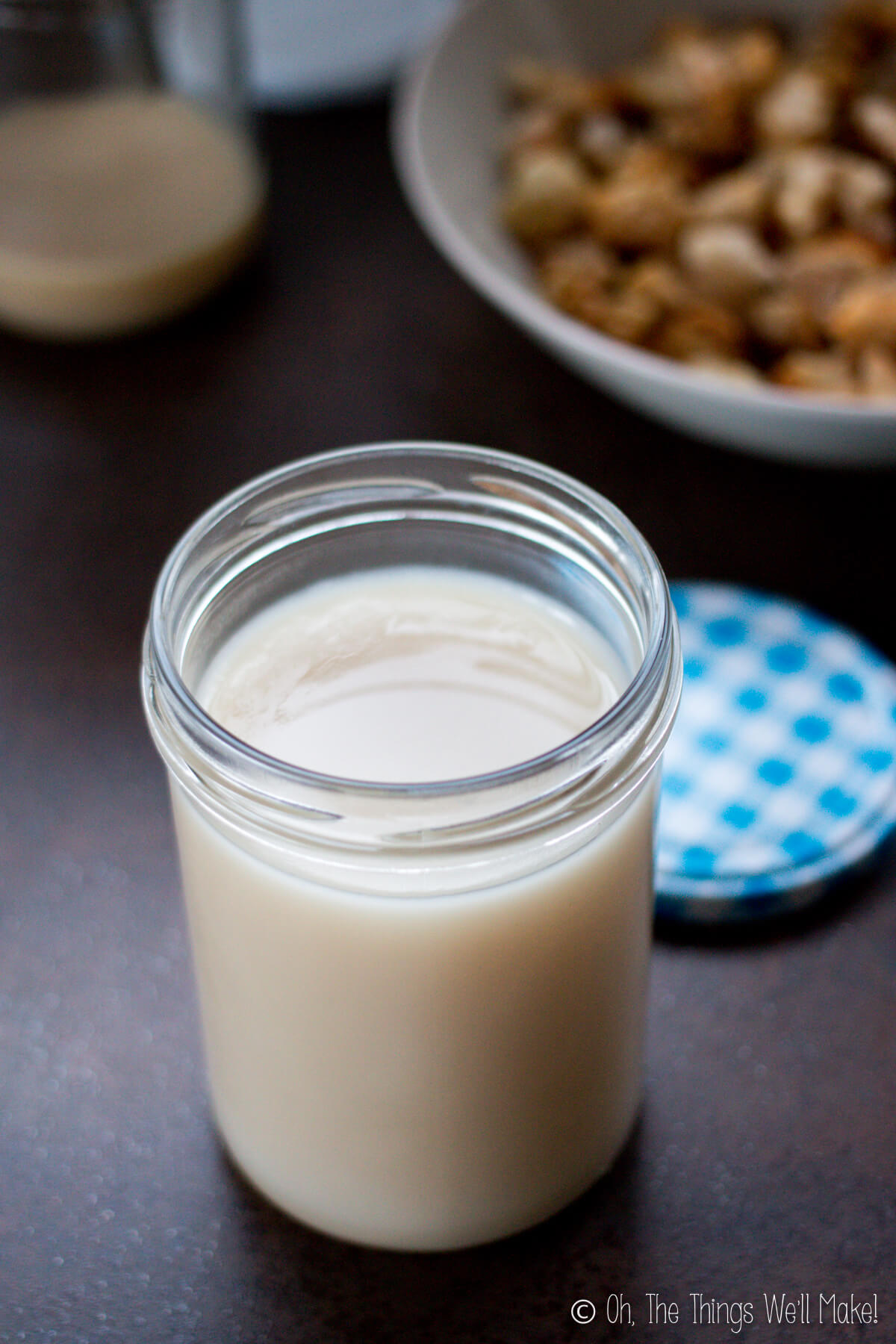 homemade lard that is slightly darker in color because it was cooked too long.