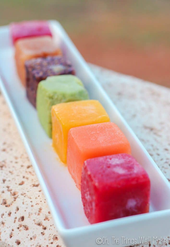 Fruit Ice Cubes Freezing Fruit for Smoothies or Baby Food Oh, The