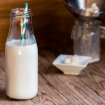 Milk kefir can be made with a variety of milks (from animals and vegetables.) It's easy to make and can be used in a number of ways. Learn how to make kefir at home and benefit from this probiotic beverage. #thethingswellmake #miy #kefir #probiotics #guthealth #homemadekefir #kefirrecipes #fermenting #traditionalrecipes #fermentedfoods #dairyrecipes