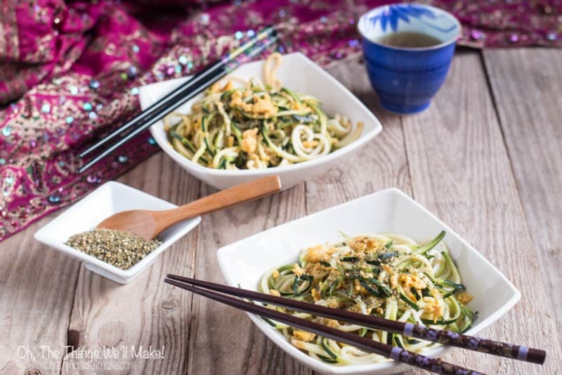 This easy recipe for Asian fried zucchini noodles is a healthy, low-carb, paleo alternative to Asian noodles made with wheat. Did I mention it's delicious?