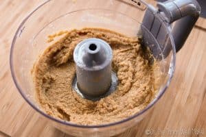 combining the ingredients for biscotti in a food processor