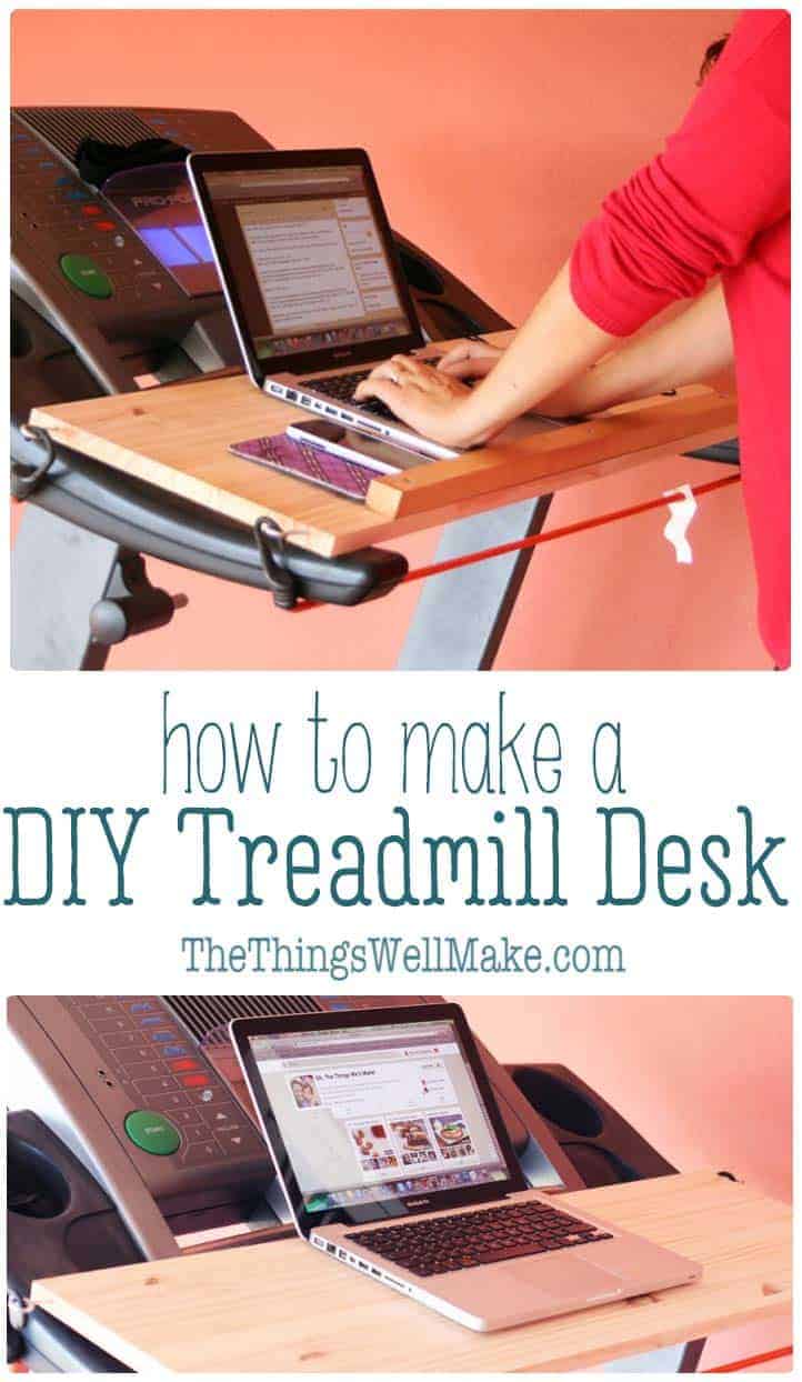 Easy DIY Treadmill Desk Oh, The Things We'll Make!