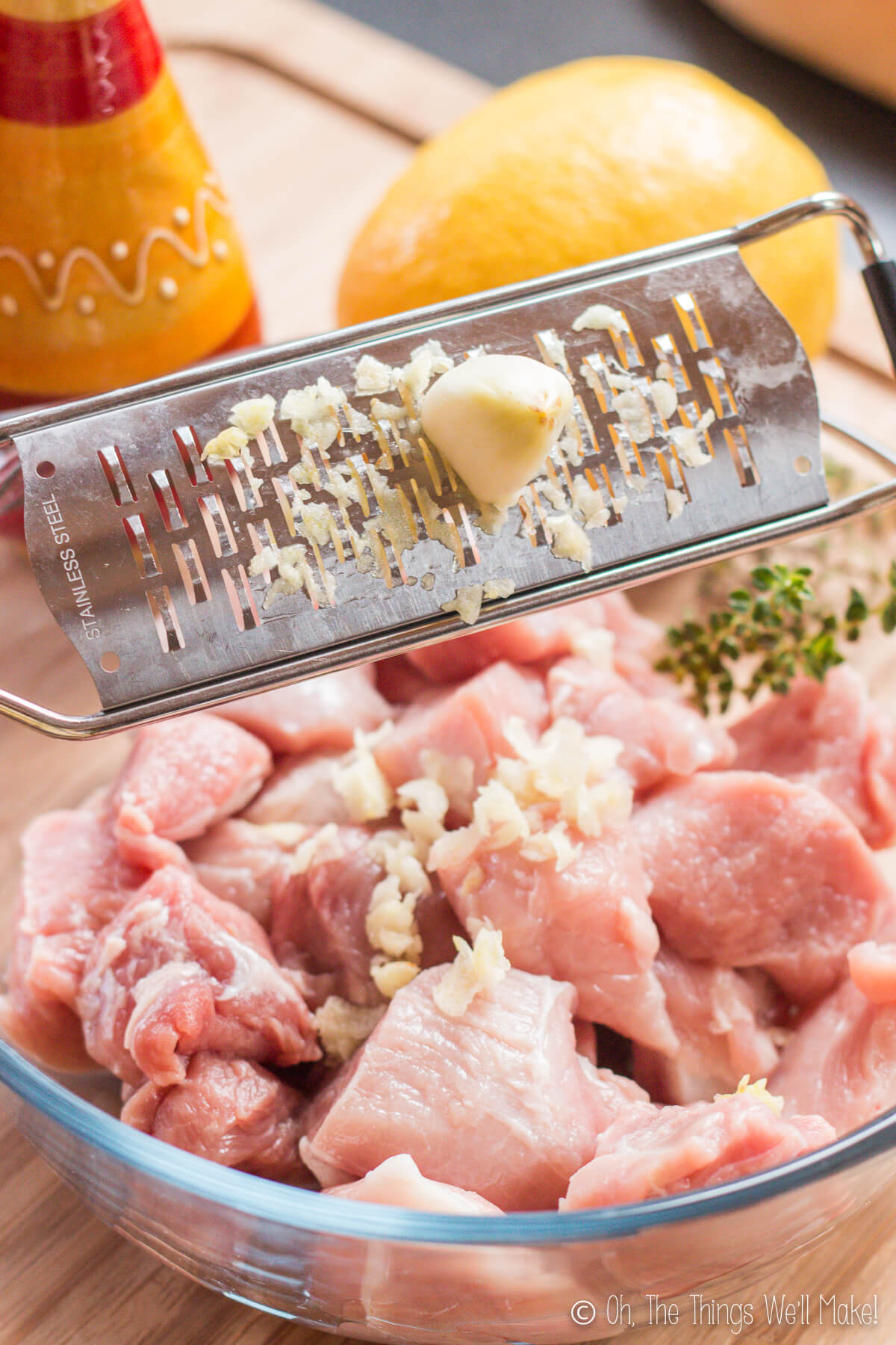 Pork Souvlaki & Marinade Recipe - Oh, The Things We'll Make!