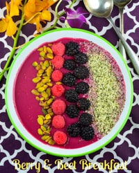 Beet the Heat Breakfast Smoothie bowl