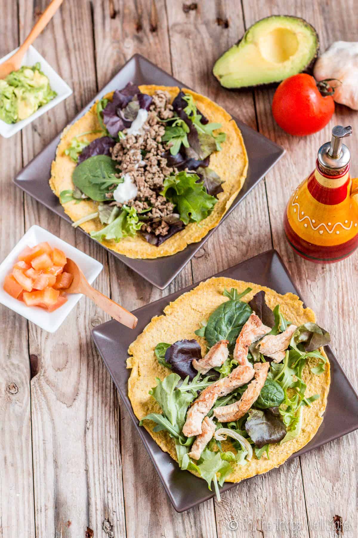 These quick, pliable, low carb, paleo tortillas are my go to recipe now whenever we cook Mexican foods or I want to make myself a sandwich or lettuce wrap.