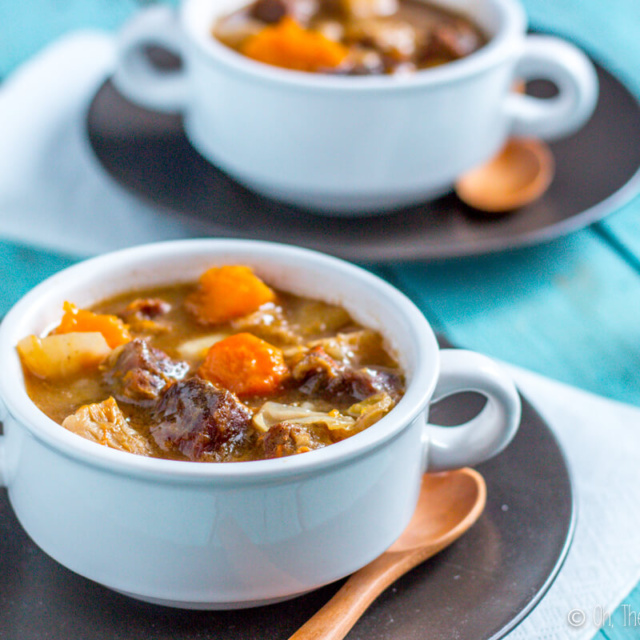 Slow Cooker Beef Casserole (Paleo Stew) - Oh, The Things We'll Make!