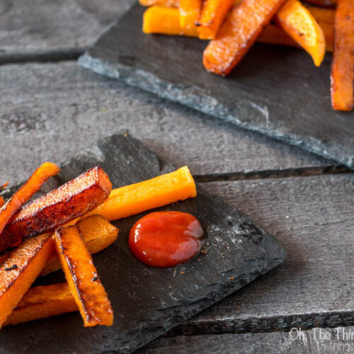 Two servings of Pumpkin fries