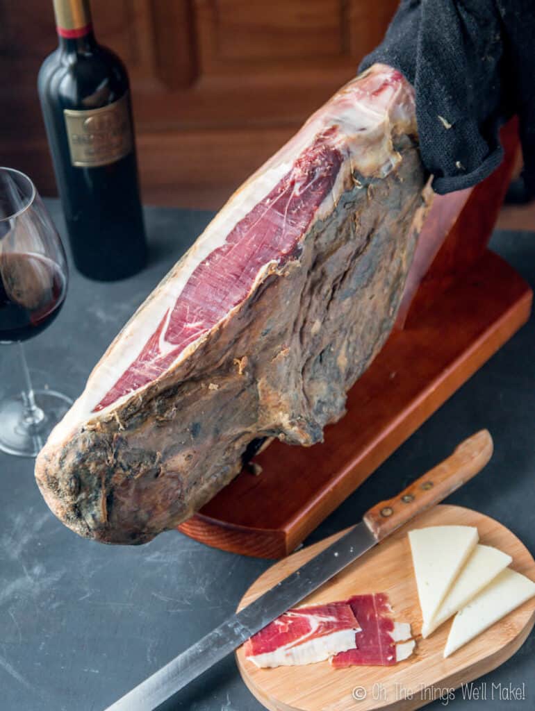 Jamon serrano Spanish Christmas food