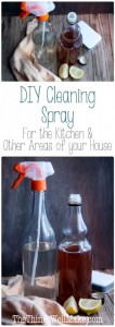 It isn't difficult to make a non-toxic, multi purpose DIY cleaning spray that is effective for cleaning the kitchen and other areas of your house. 
