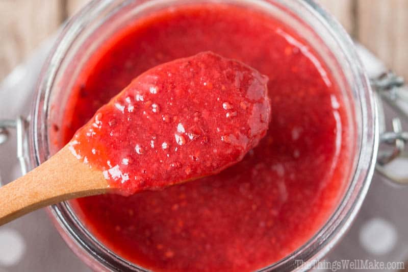 Super quick and easy to make, this strawberry chia seed jam can be whipped up with minimal time and effort, and doesn't need excess sugar for gelling.