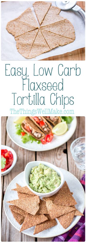 Easily make these crispy, flaxseed vegan and paleo tortilla chips and taco shells in less than 30 minutes, using just three simple ingredients!