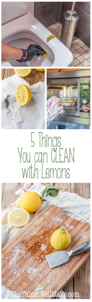 Lemons are great for green cleaning around the house. Learn about 5 things that you can clean with lemons.