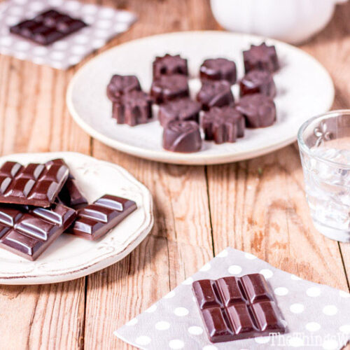 These homemade healthy chocolate bars and mints are super quick and easy to make. They're vegan, paleo, and even candida diet safe!