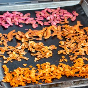Sweet, smoky, and salty, these seasoned coconut chips will remind you of maple sweetened bacon, but they are vegan! I'll show you how to make coconut bacon in just a few minutes!