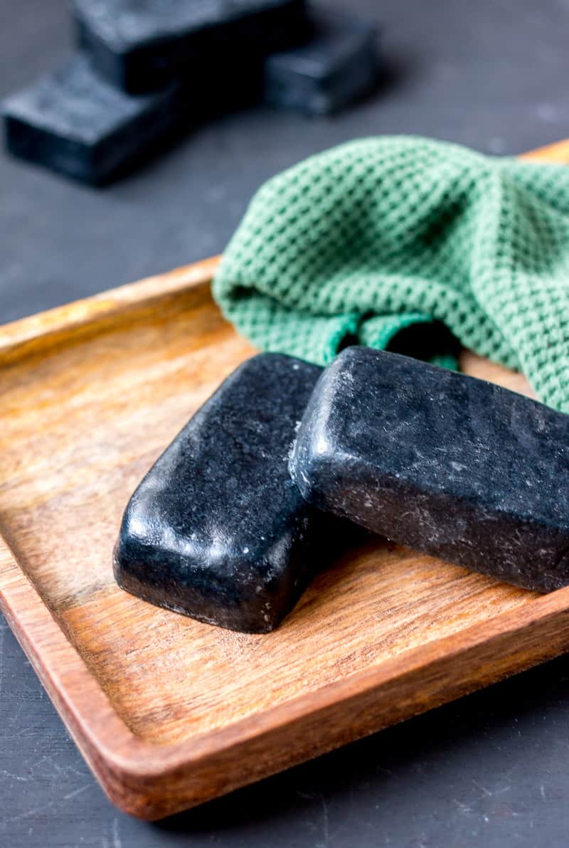 This activated charcoal face soap recipe is simple enough for beginner soapmakers, yet results in an impressive bar of cleansing, yet moisturizing face soap.