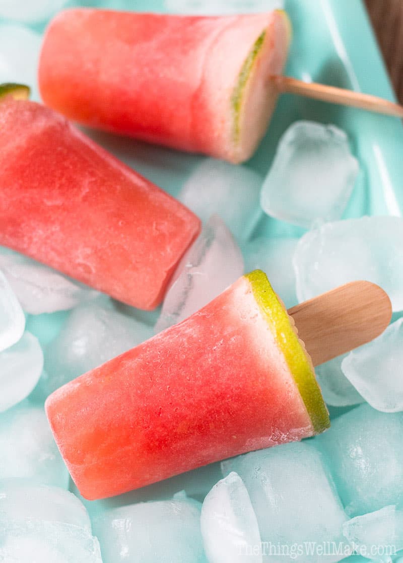 Watermelon Gelatin Popsicles ( & other Healthy Jello Pops) - Oh, The ...