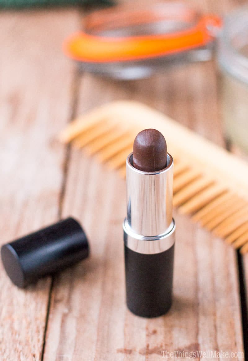 Cover up those gray hairs or dark roots with a simple, easy-to-make, homemade natural root concealer stick which won't break the bank, at all.