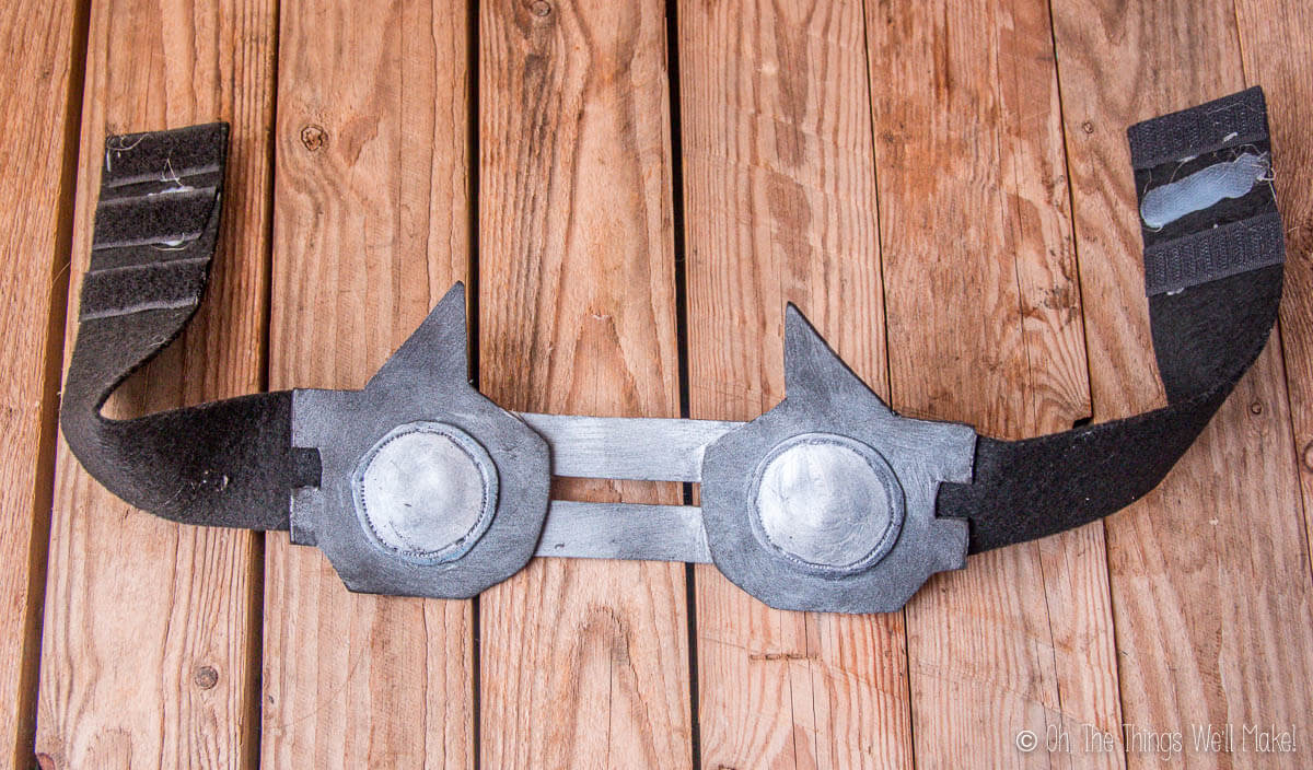 Front of a Thor belt made from craft foam and felt