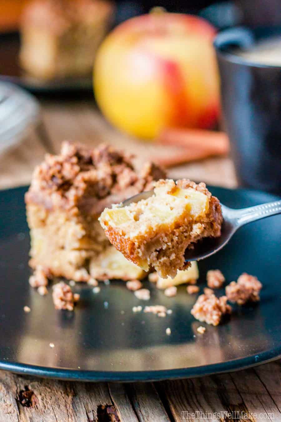 With fall apples giving this coffee cake its moist texture, which contrasts with its crispy crumb topping, this paleo apple crumb cake is definitely one of my favorite paleo treats. 