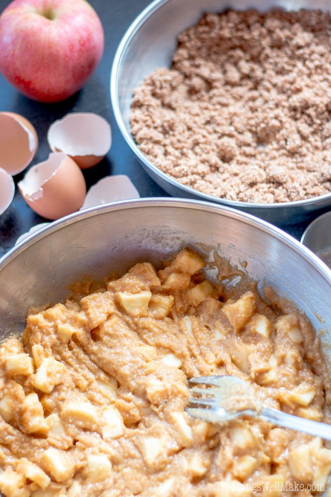 With fall apples giving this coffee cake its moist texture, which contrasts with its crispy crumb topping, this paleo apple crumb cake is definitely one of my favorite paleo treats.