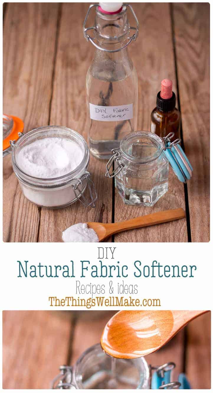 Skip the strong, artificial scents and chemicals in store-bought alternatives by using these DIY, natural fabric softeners that are inexpensive, easy to use, and non-toxic. #thethingswellmake #miy #laundry #fabricsoftener #laundry #wash #washing #naturalcleaning #naturalcleaningproducts #cleaning #greencleaning #greenliving #greenlivingtips