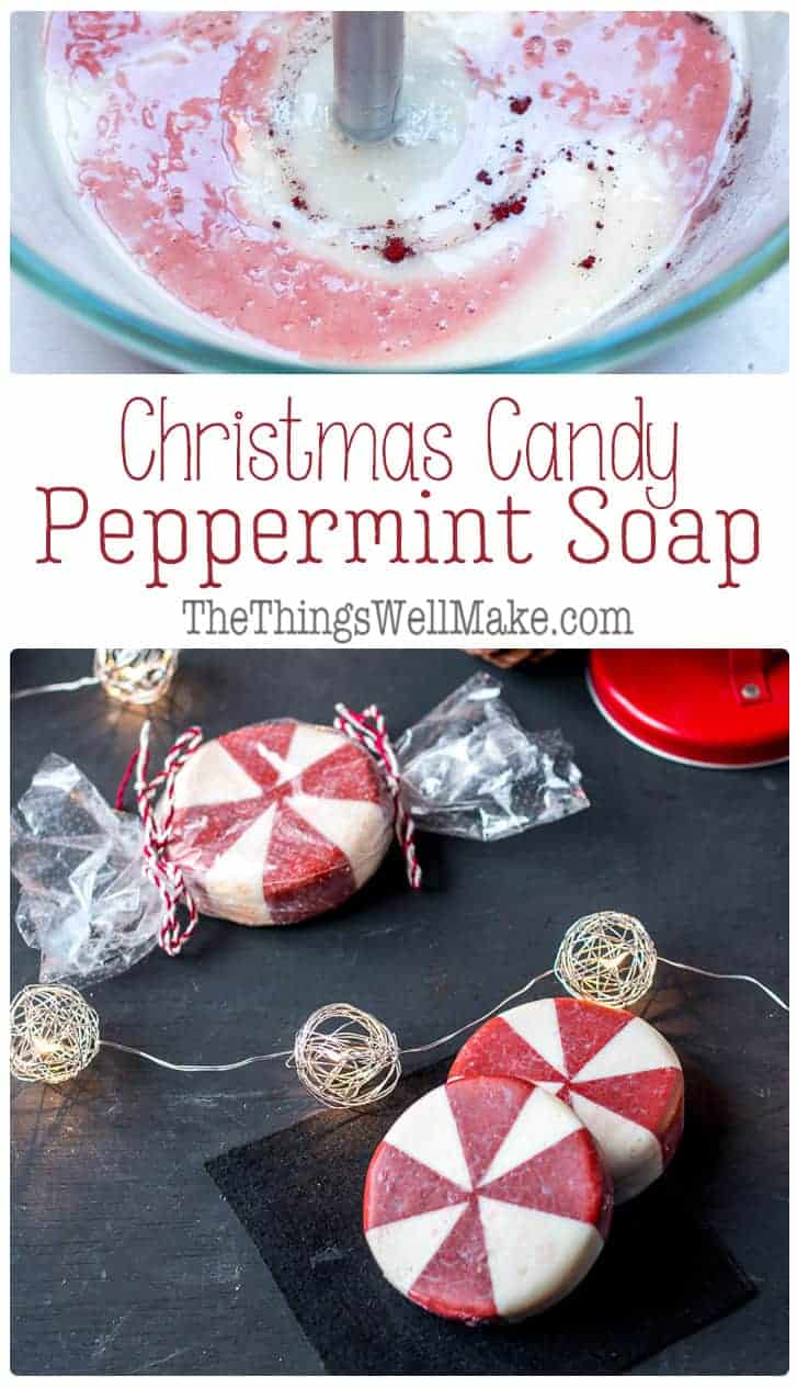 Christmas Candy Peppermint Soap Oh The Things Well Make 2639