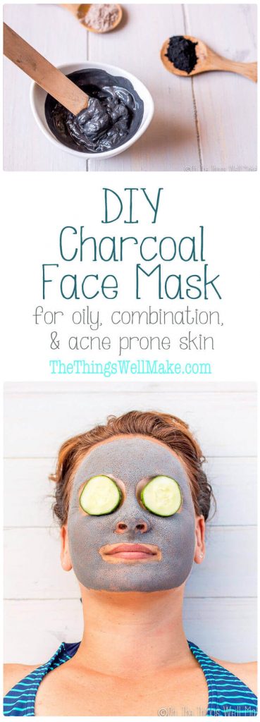 Clear up your skin with this easy, DIY charcoal face mask which is great for oil, combination, and acne prone skin.