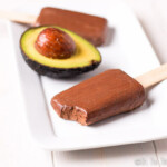 Smooth and creamy, these paleo chocolate avocado pudding pops seem indulgent, but are a fun, no guilt treat that is perfect for summer.