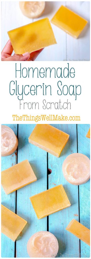 Perfect for those with sensitive skin, this homemade glycerin soap recipe makes a hard bar of soap that lathers nicely while gently cleansing and moisturizing your skin. 