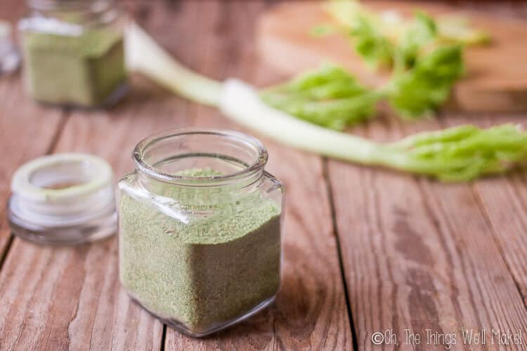 Don't let any part of your celery go to waste when you learn how to make celery salt and celery powder. It's a frugal, healthy seasoning that also just happens to be delicious!