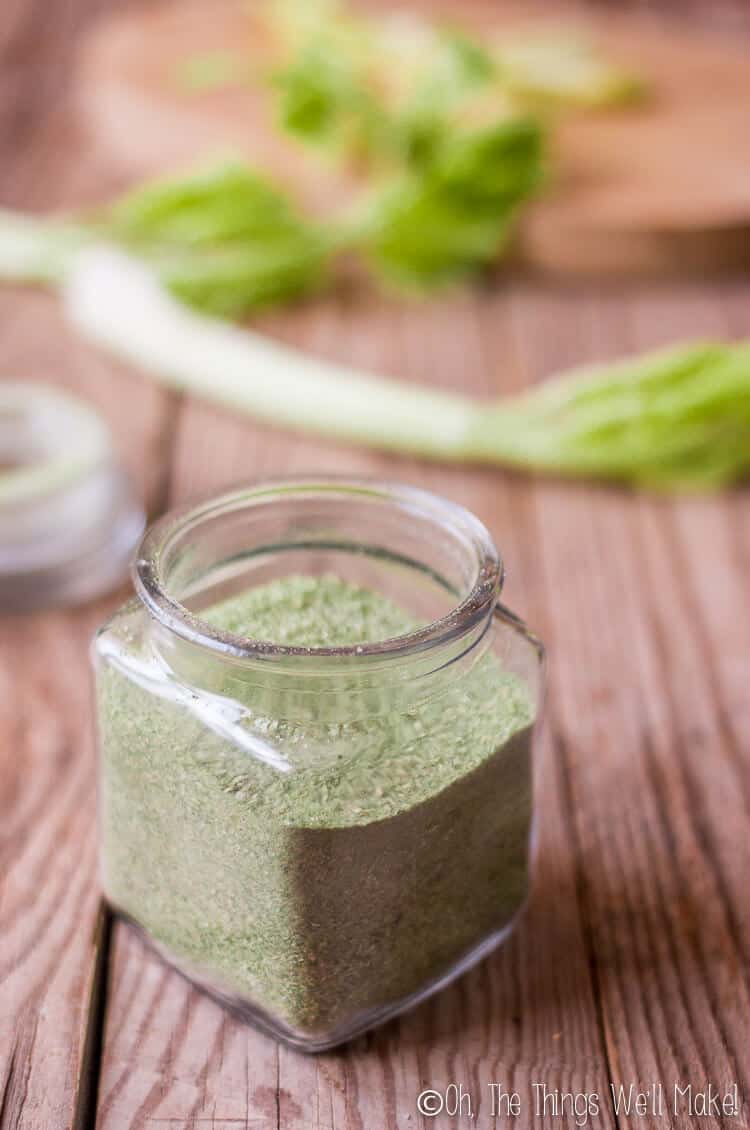 Don't let any part of your celery go to waste when you learn how to make celery salt and celery powder. It's a frugal, healthy seasoning that also just happens to be delicious!