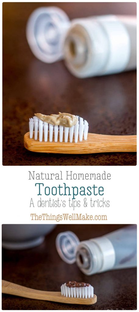 Photos of homemade natural toothpastes