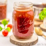 Quick and easy, this homemade barbecue sauce recipe allows you to whip up a delicious, healthy sauce without a lot of effort or added sugar. #barbecue #barbecuesauce #sauce #fromscratch