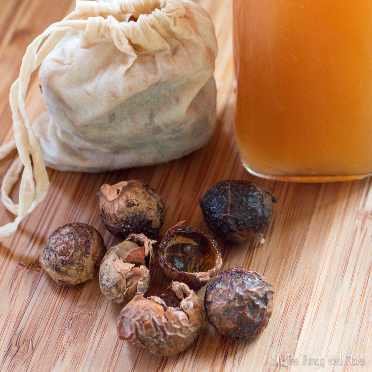 photo of soap nuts and soap nut solution