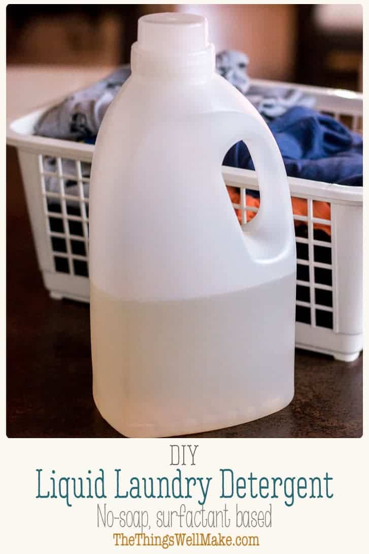 DIY Liquid Laundry Detergent Recipe (No Soap) Oh, The Things We'll Make!