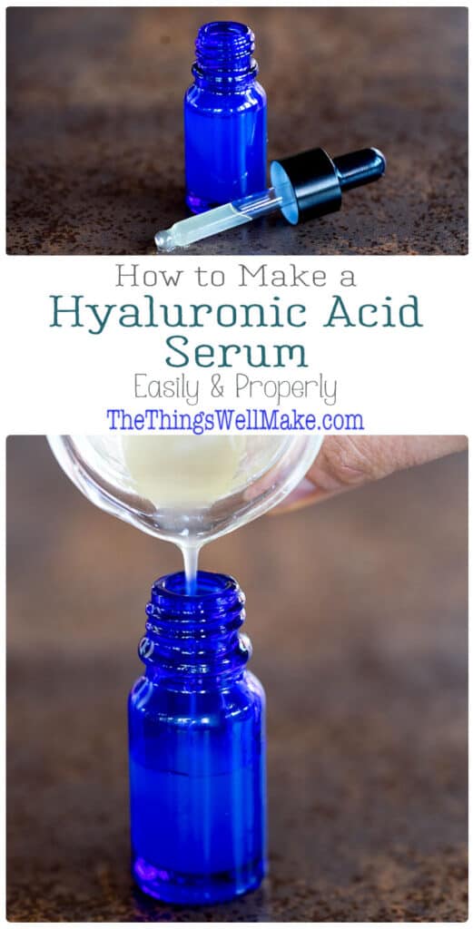 Restore humidity to the skin, making it look plumper and more radiant, all while reducing fine lines by using a DIY hyaluronic acid serum that is super simple to make and is great for every skin type. #thethingswellmake #hyaluronicacid #serum #naturalskincare #DIYskincare #antiagingskincare #skincareantiagingproducts #nontoxicbeauty
