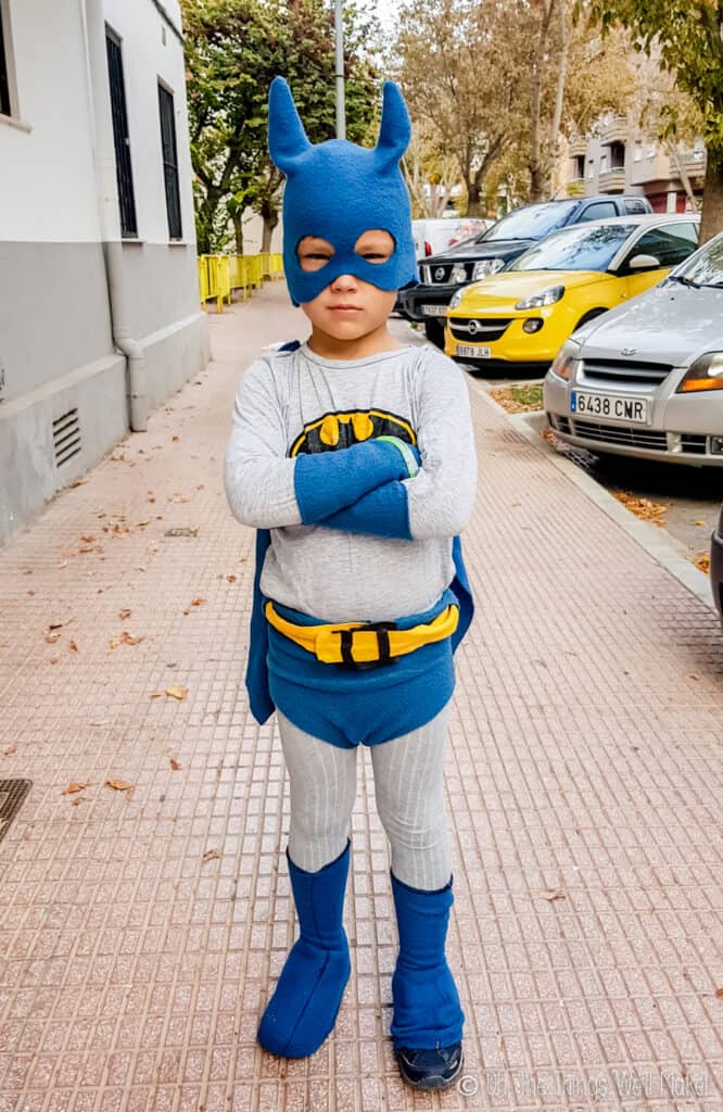 Easy Homemade Superhero Costume: Batman & Superman - Oh, The Things We'll  Make!