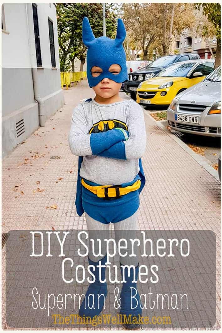 Easy Homemade Superhero Costume Batman & Superman Oh, The Things We