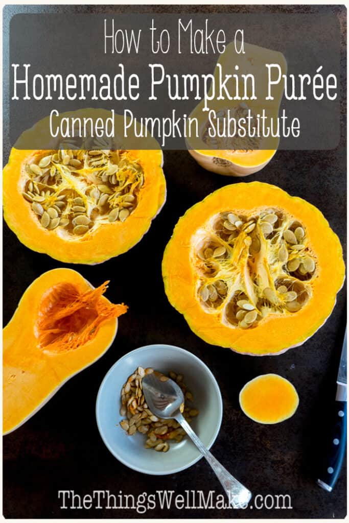 How to Make Pumpkin Puree (Canned Pumpkin Substitute) - Oh, The Things ...