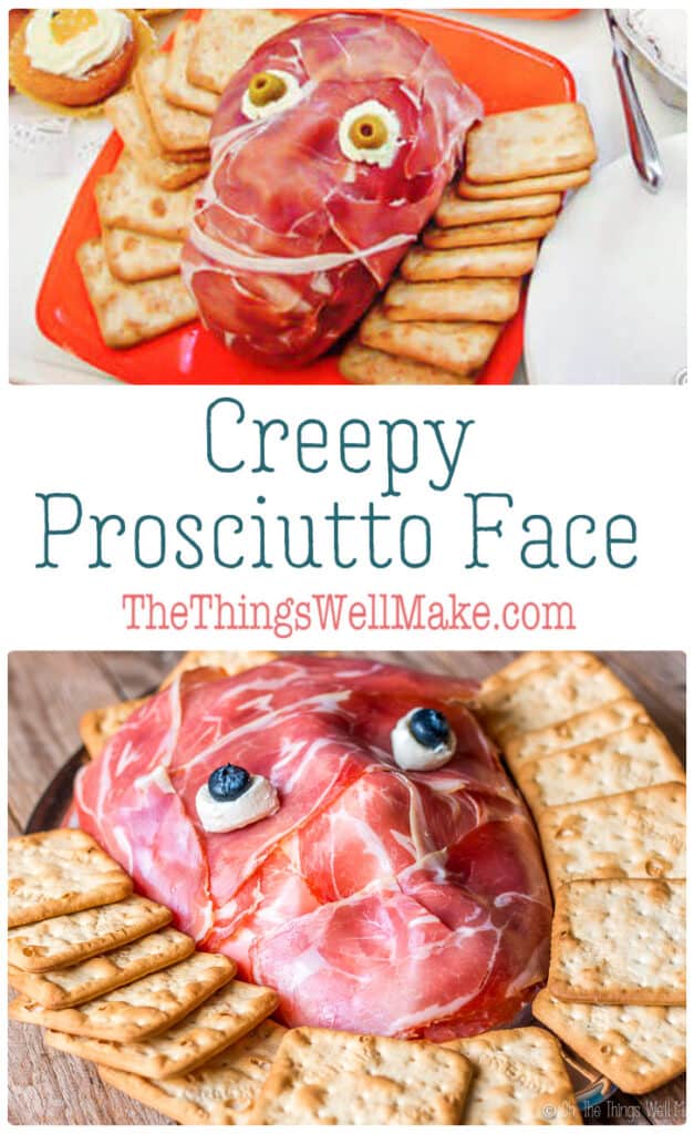 Creepy Halloween Food: Make a Prosciutto Face - Oh, The Things We'll Make!