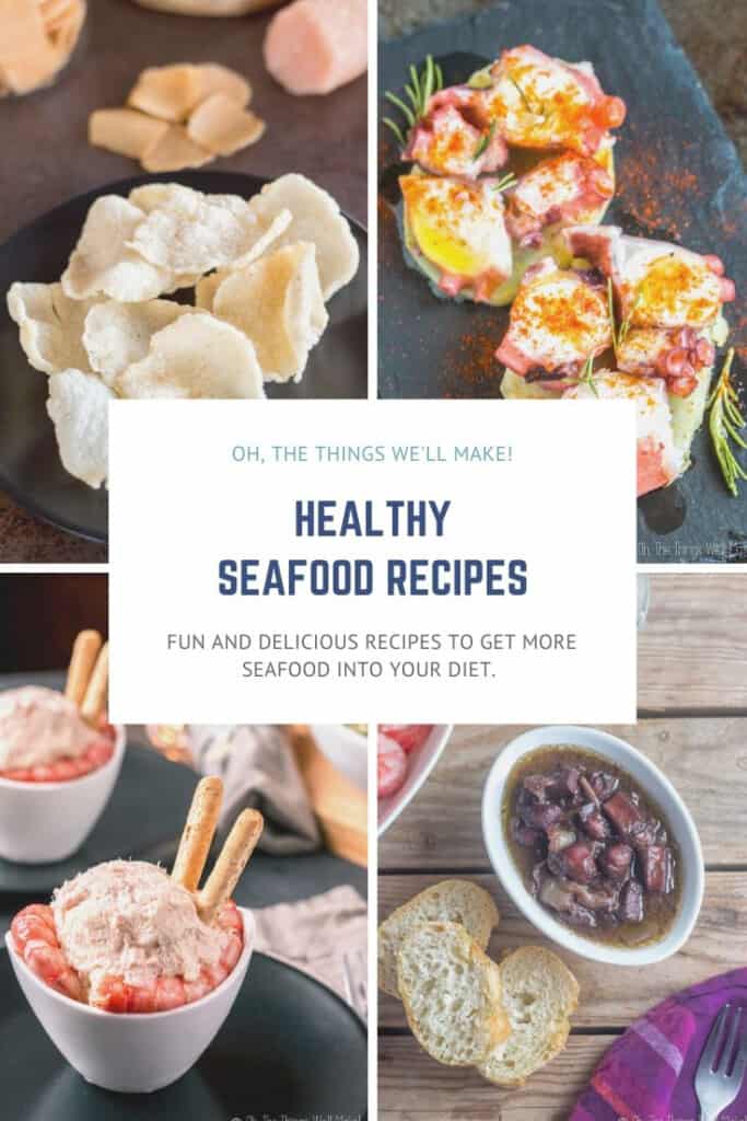 Packed with essential vitamins and minerals, healthy oils, and high-quality protein, seafood is both healthy and delicious. These are some of my favorite ways to get seafood into my diet. #seafood #seafoodrecipes #seafoodhealthbenefits #fishreicpes #squidrecipes #octopusrecipes