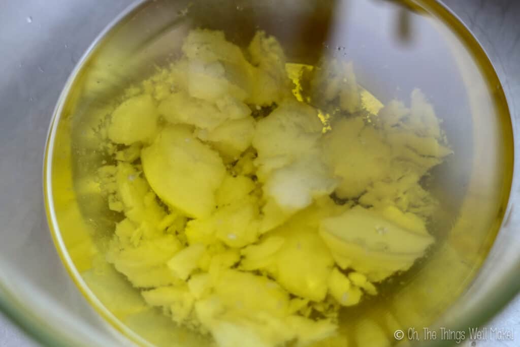 combining the coconut oil and olive oil