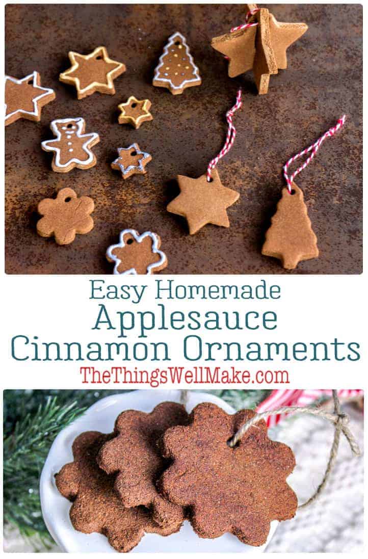 Homemade Applesauce Cinnamon Ornaments - Oh, The Things We'll Make!