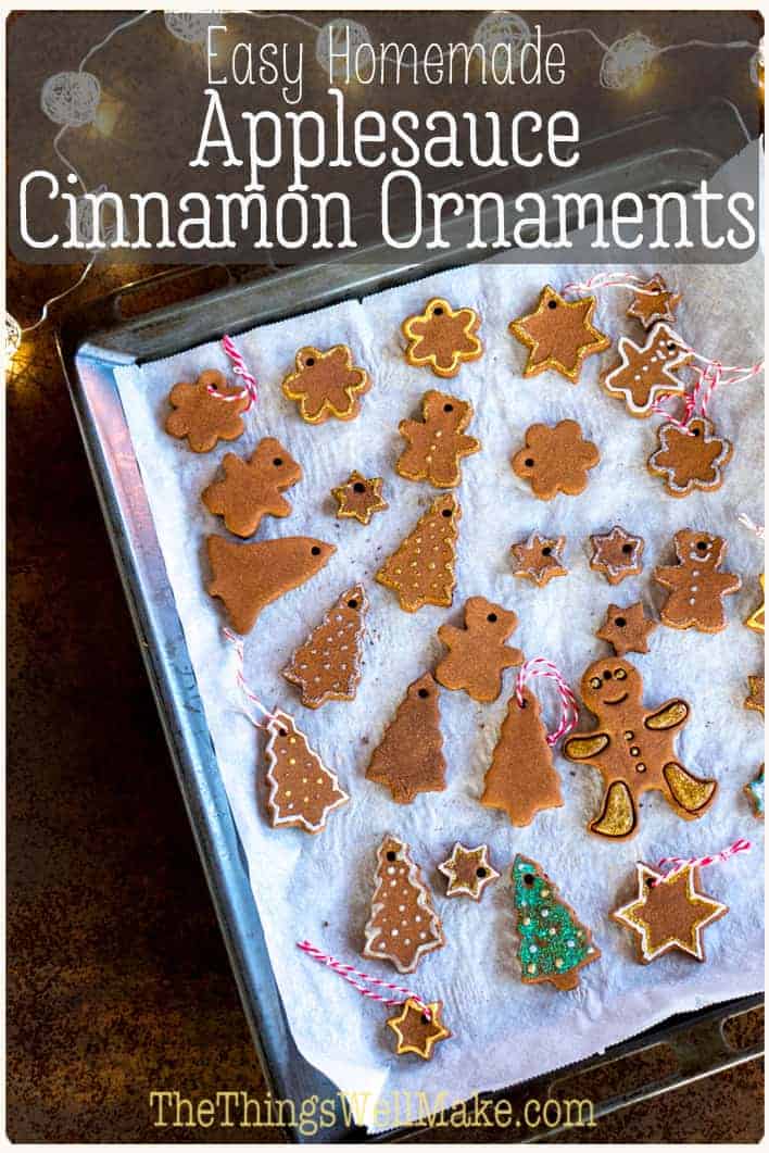 Homemade Applesauce Cinnamon Ornaments Oh, The Things We'll Make!