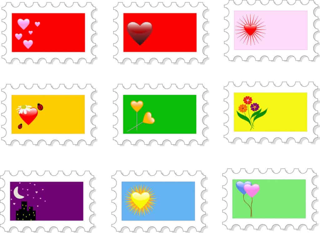 Pretend Postage Stamps For Kids Printable