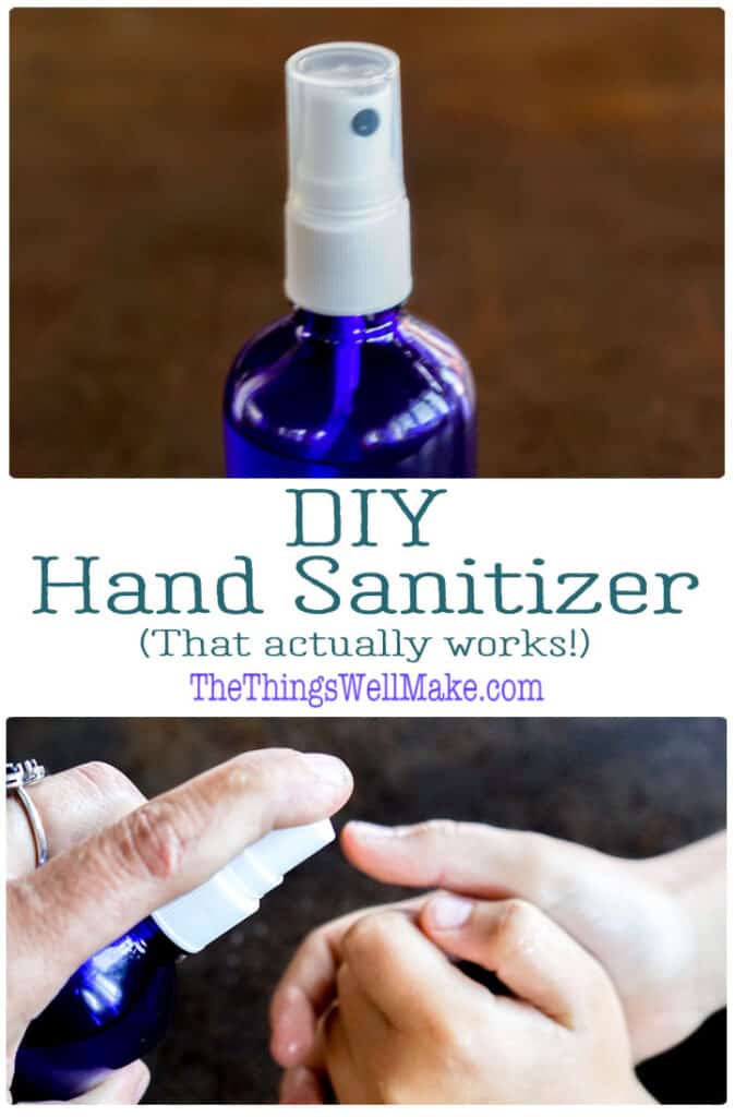 Most DIY hand sanitizer recipes don't work! Learn why they're not effective and how to make one that actually is. You can save money and customize it to suit you! #handsanitizer #antibacterial #naturalskincare #antimicrobial #thethingswellmake #miy