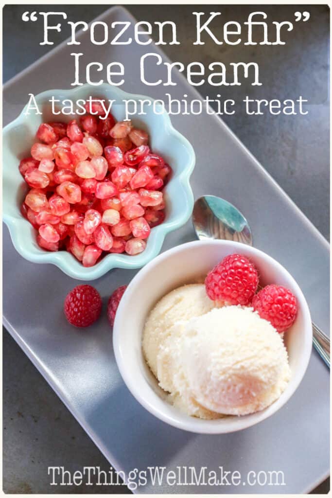 Homemade Kefir Ice Cream (Frozen Kefir) Oh, The Things We'll Make!
